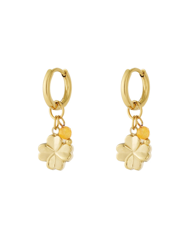 Flower power oorbellen