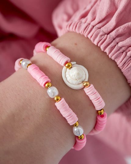 Dubbele schelp armband