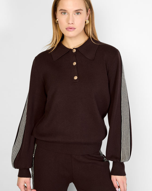 Gebreide trui Kleurenclash Sportieve herfst/winterkleding