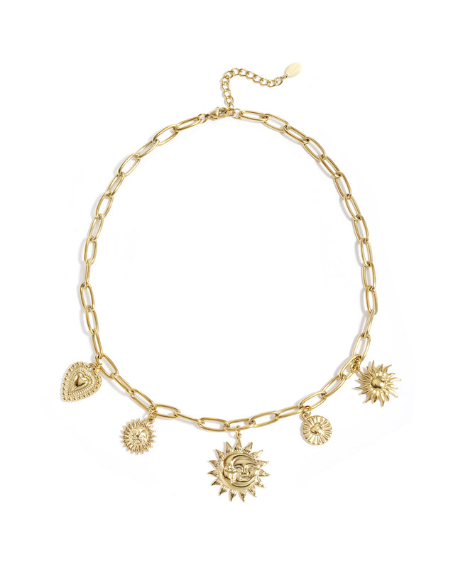 Roestvrijstalen hangerkettingen met hartvormige hanger, casual en eenvoudig model, dames sieraden.