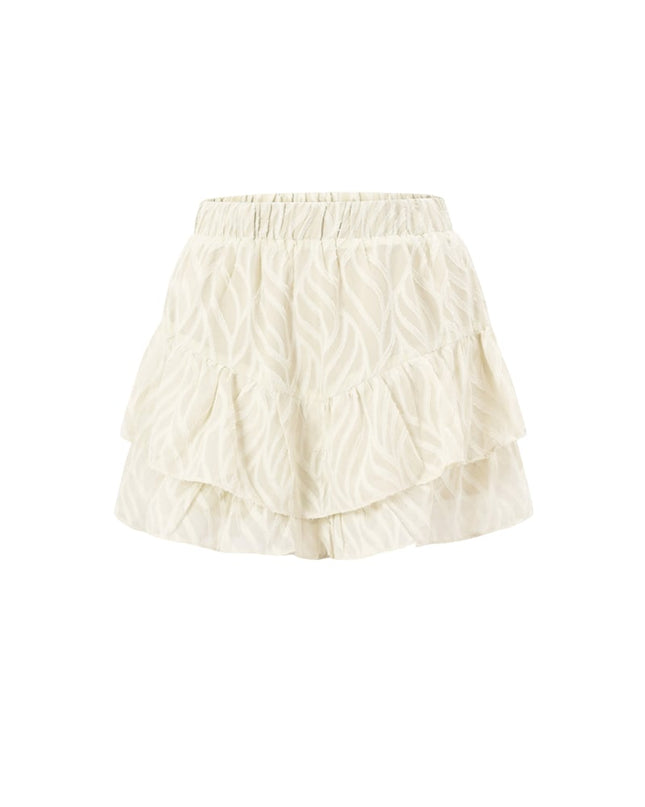 Co-ord Set White Leaves - Skirt