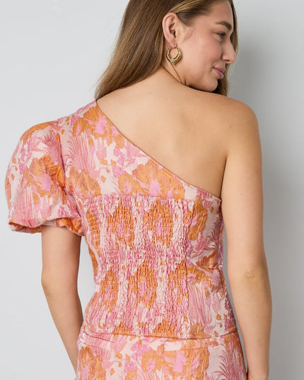 Tops met korte mouwen Bloemenprint Elegant Lente/Zomer