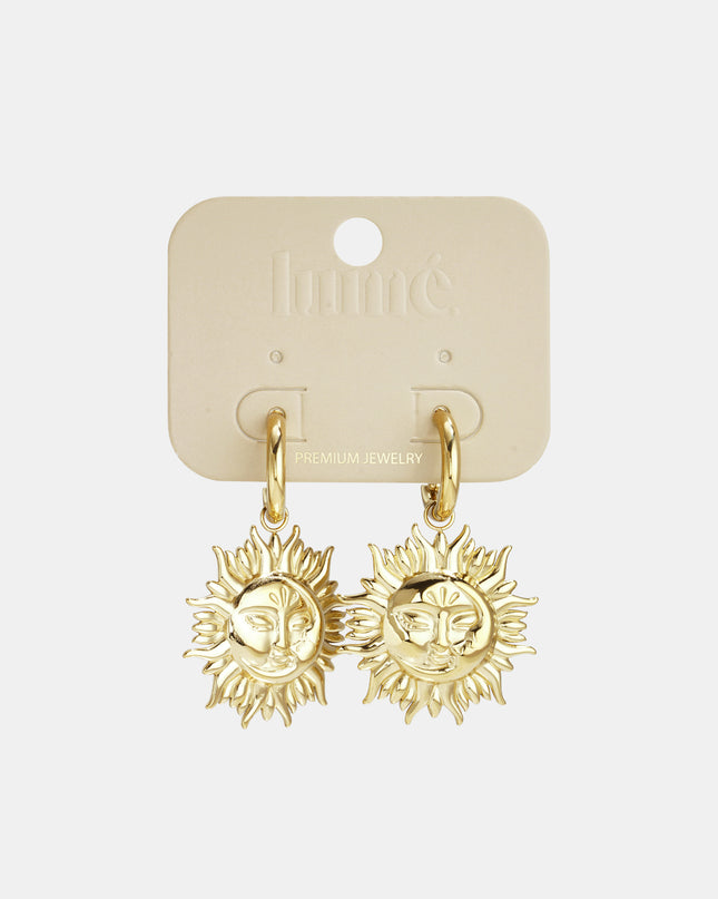 Oorbellen van roestvrij staal, zon, casual, dagelijks, eenvoudig, serie, damessieraden