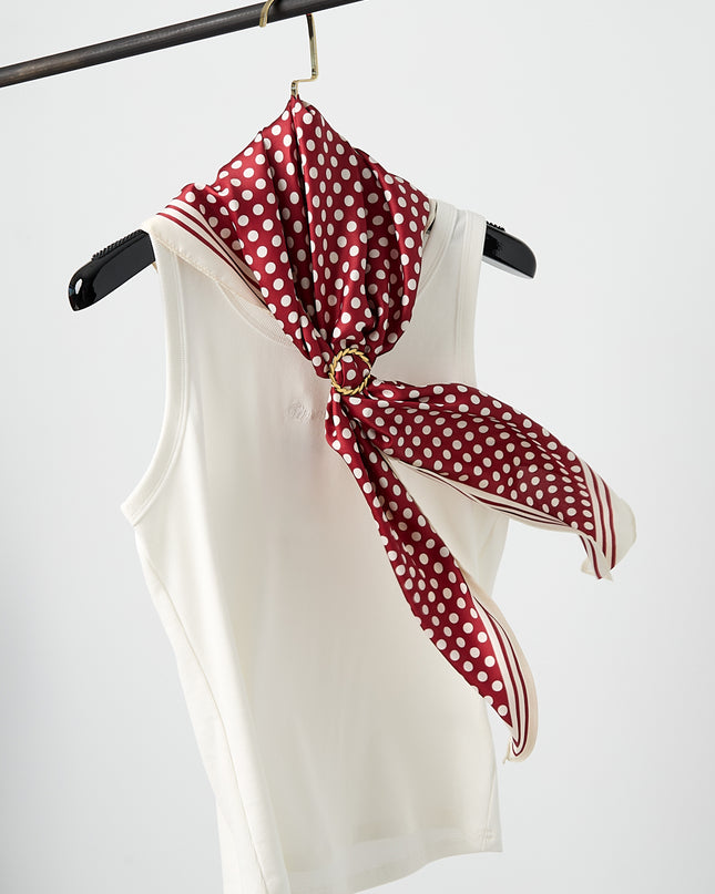 Zomersjaals met stippen, casual, polyester, dagelijkse accessoires