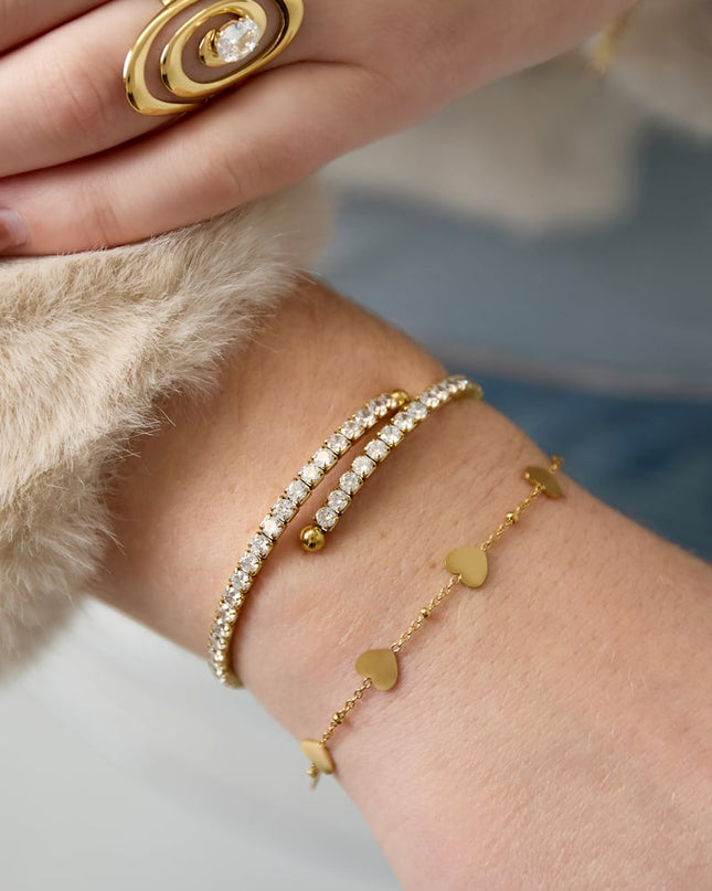 Stainless Steel Cuff Bracelets circle Casual Daily Simple Series Women's jewelry