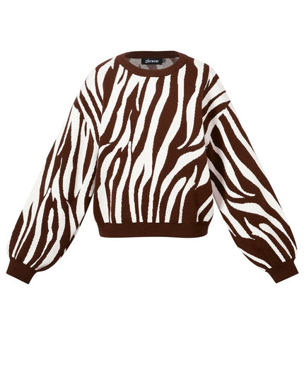 Gebreide truien Zebrastrepen Casual herfst/winterkleding