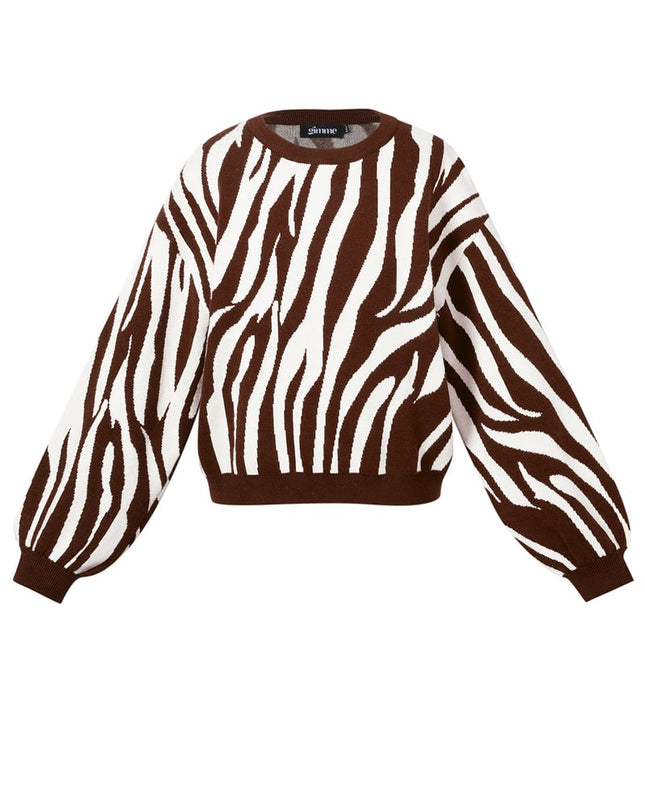Gebreide truien Zebrastrepen Casual herfst/winterkleding