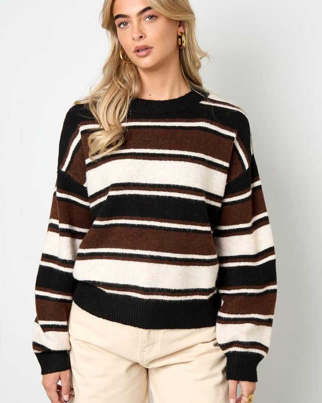 Polyestervezel (polyester) Gebreide truien Strepen Casual Herfst/Winterkleding