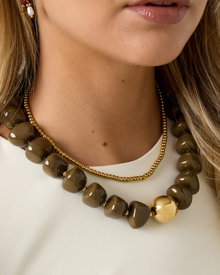 Acryl kralenkettingen Kralen Retro Daily Classic-serie Damessieraden