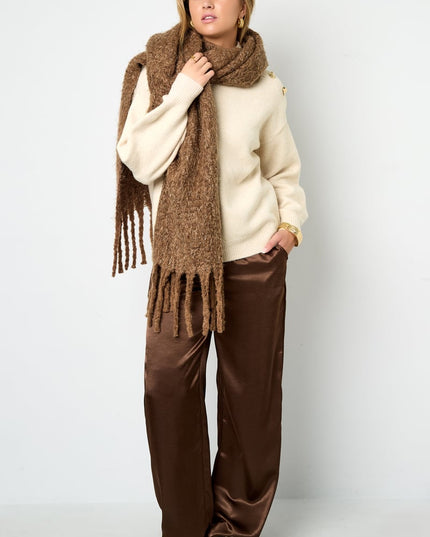 Wintersjaals Effen Kleur Casual Polyester Dagelijks