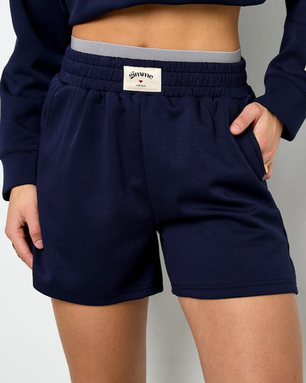 Polyester fiber (polyester) Shorts Solid color Sporty All Fit  Clothes