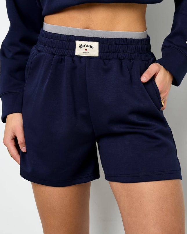 Polyester fiber (polyester) Shorts Solid color Sporty All Fit  Clothes