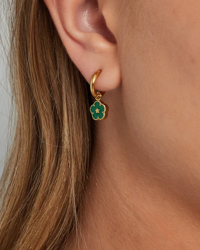 Mini bloemen oorbellen