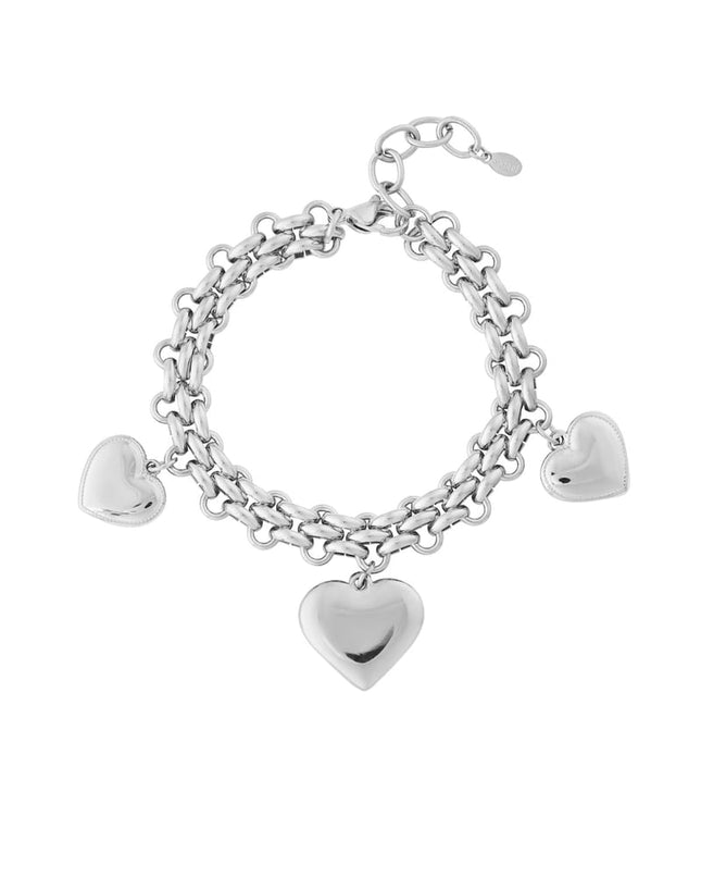 Trio gewaagde hart armband