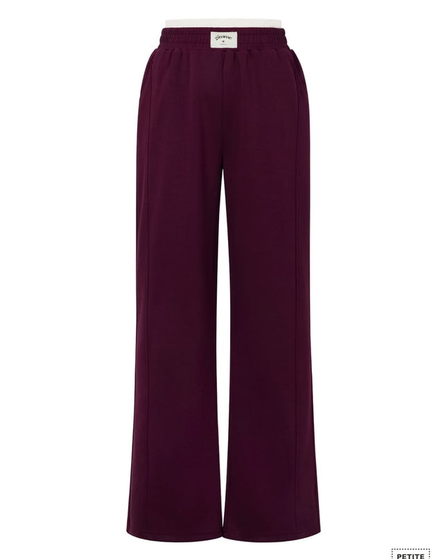 Polyester fiber (polyester) Straight pants Solid color Sporty All Fit  Clothes