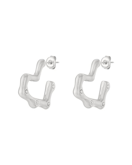 Oorbellen met hart van roestvrij staal Dagelijks Dagelijks Damessieraden