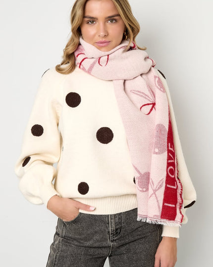 Winter scarves cherry Casual Acrylic Daily Accessories