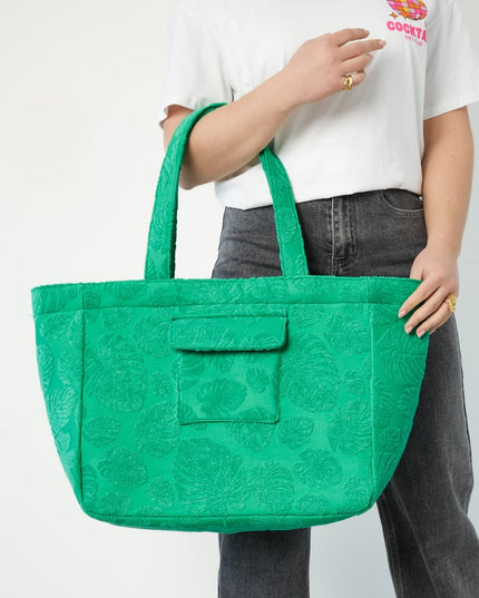 Grote island girl tas - Groen
