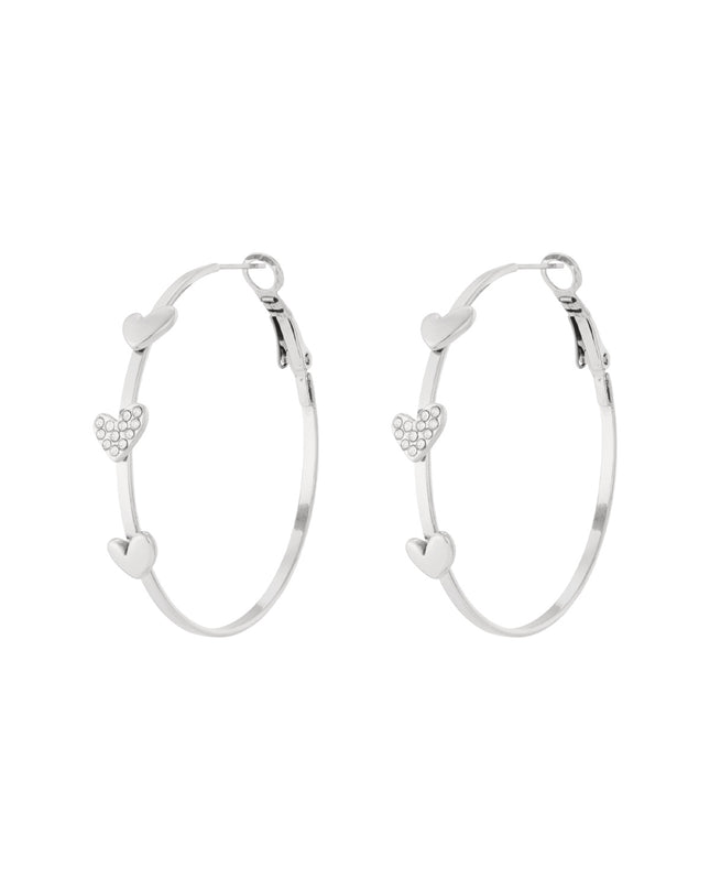 Prachtige creolen met 3 hartjes