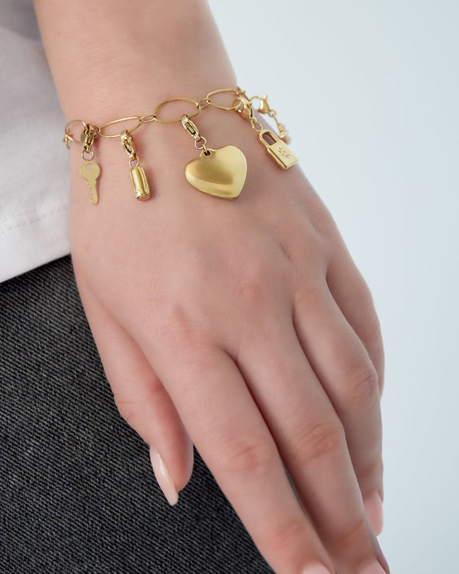 Grote hart DIY armband