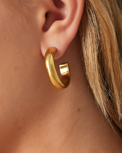 Dikke hoepeloorbellen