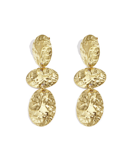 Oorbellen van roestvrij staal met hanger, onregelmatige vorm, casual, dagelijks, eenvoudig, serie, damessieraden