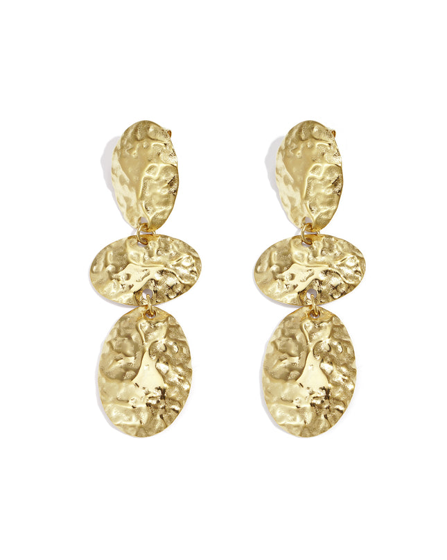 Oorbellen van roestvrij staal met hanger, onregelmatige vorm, casual, dagelijks, eenvoudig, serie, damessieraden