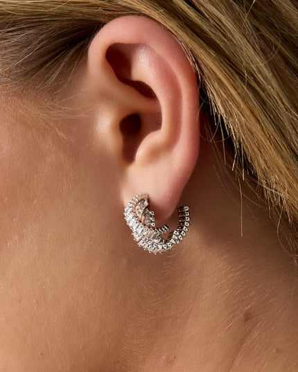 Koperen creolen geometrische elegante kerst luxe serie dames sieraden