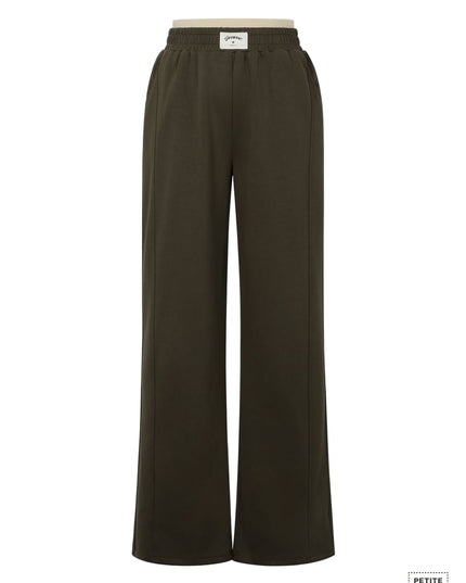 Polyester fiber (polyester) Straight pants Solid color Sporty All Fit  Clothes