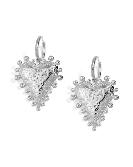 Stainless Steel Drop Earrings Heart Casual Daily Simple Series Women's jewelry