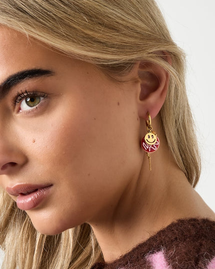 Oorbellen van roestvrij staal, eten, casual, dagelijks, eenvoudig, serie, damessieraden