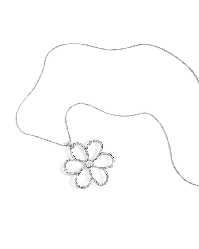 Stainless Steel Long Necklaces Flower Casual Daily Simple Series Women's jewelry
