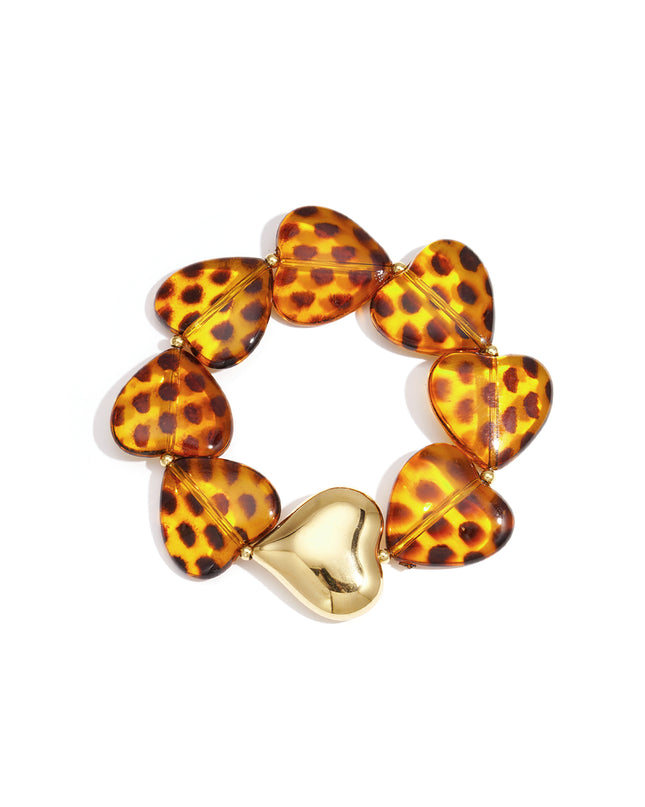 Acryl kralen armbanden hart retro dagelijkse klassieke serie dames sieraden