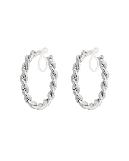 Luxe hoop clip oorbellen