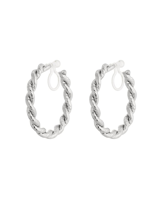 Luxe hoop clip oorbellen