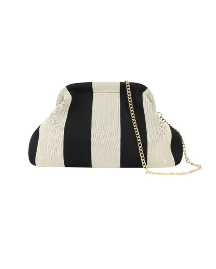 Gestreepte strandclutch