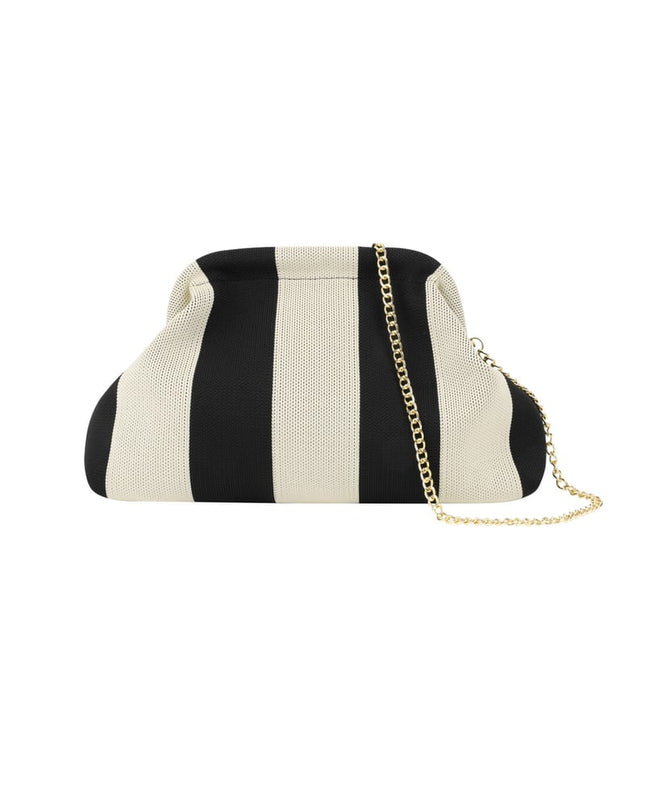 Gestreepte strandclutch