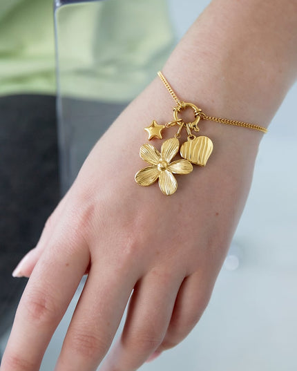 DIY-armband met bloemen