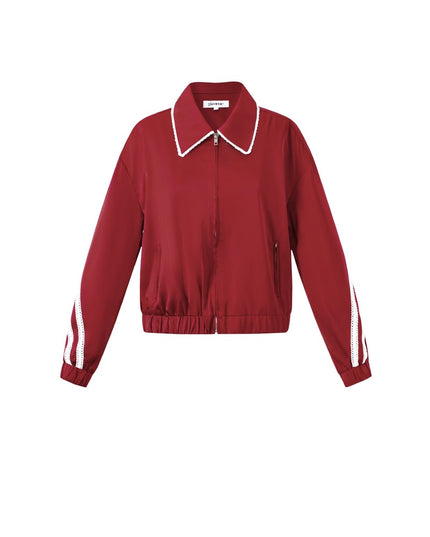 Satin Look Sporty Jacket