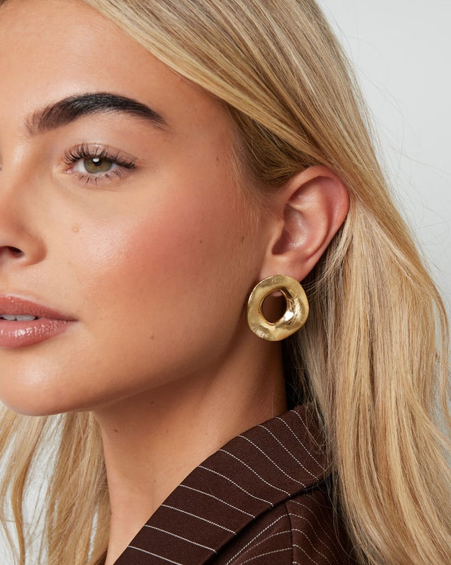 Oorbellen met ronde vorm, casual, dagelijks, eenvoudig, serie, damessieraden