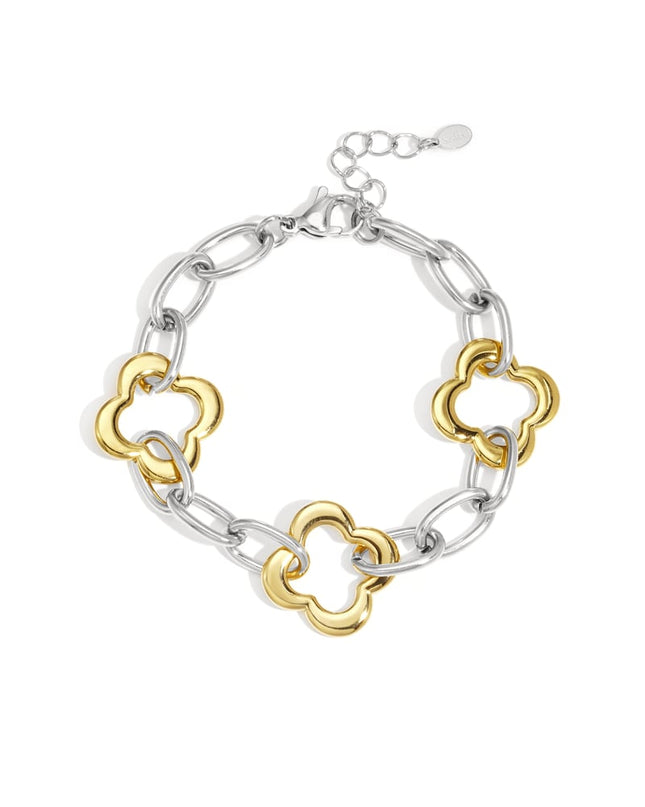 Stainless Steel Chain Bracelets Clover Casual Daily  Women's jewelry
