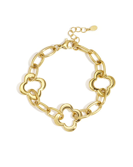 Stainless Steel Chain Bracelets Clover Casual Daily  Women's jewelry