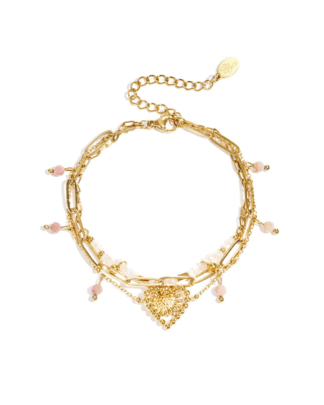 Roestvrijstalen bedelarmbanden met bloemmotief, casual en eenvoudig voor dagelijks gebruik, dames sieraden