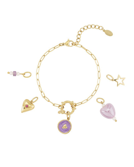 Purple Heart DIY-armband