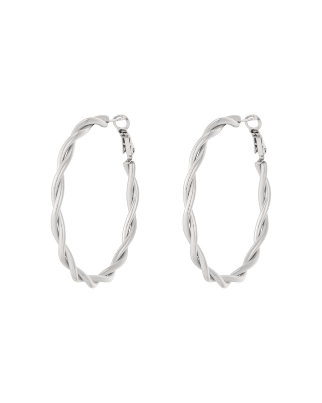 Twisted hoop earrings M