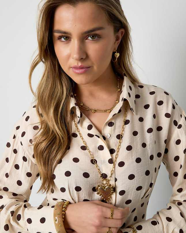 Ketting met lagen en polkadots