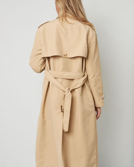 Long basic trench coat - beige S