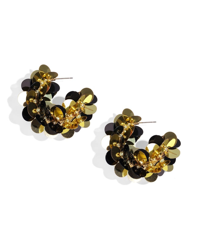 Koperen creolen geometrische casual dagelijkse eenvoudige serie dames sieraden