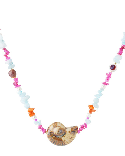 Kettingen met stenen kralen, schildpad, casual, vakantie/strand, eenvoudige serie, damessieraden