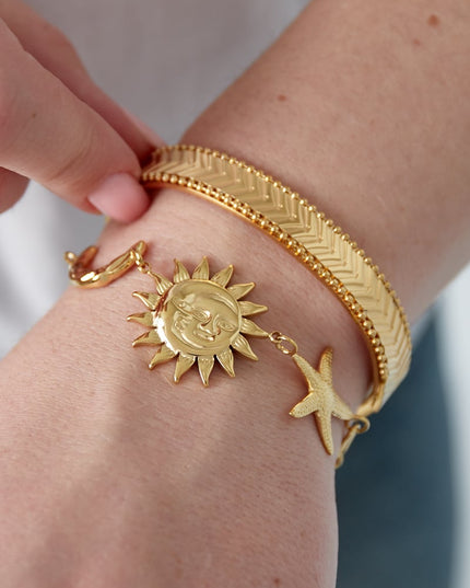 Zon Maan Ster Ketting